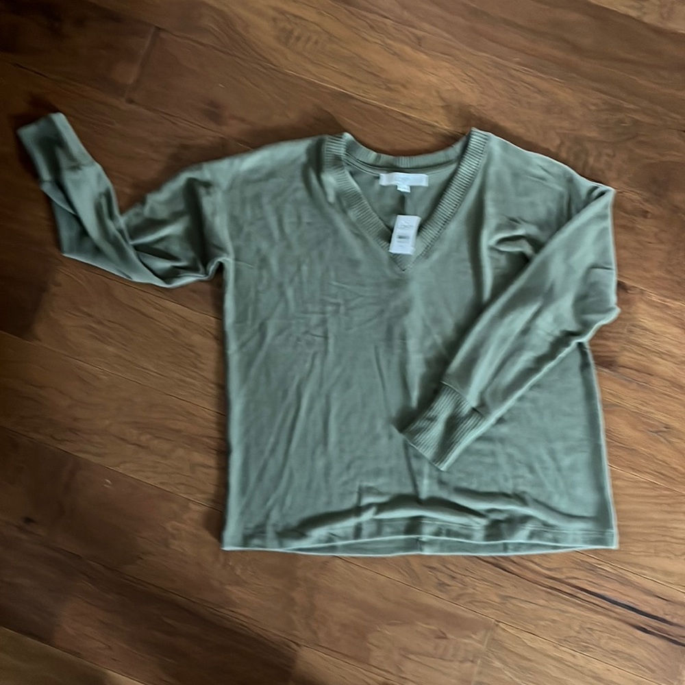 NWT Sage Green Loft Sweater size M